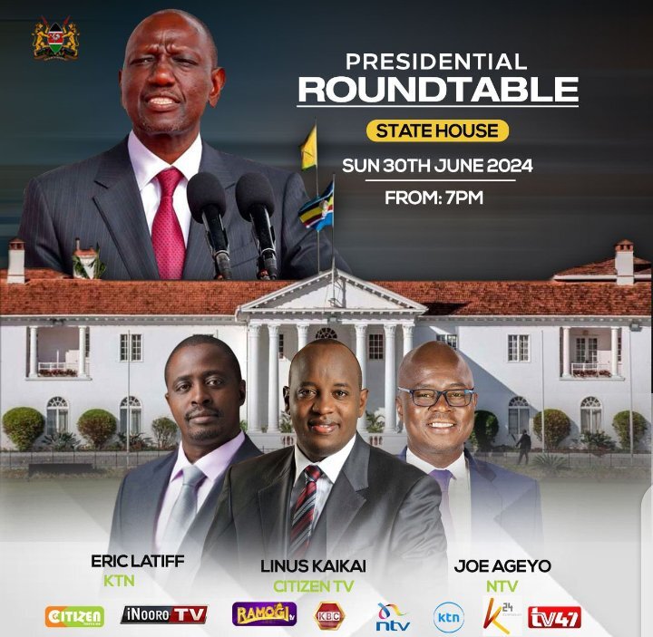 Joe Ageyo, Linus Kaikai and Erick Latif have become heroes after pinning President Ruto at State House