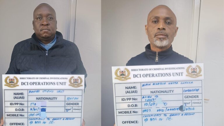 Three scammers arrested and detained in Nairobi
