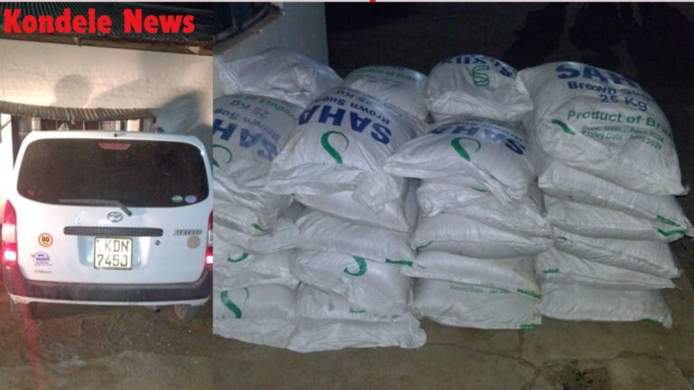 Police Seize Contraband Sugar and Illicit Liquor in Separate Operations in Garissa and Kimilili